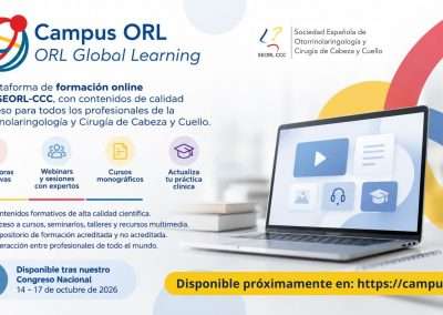 La SEORL-CCC lanza Campus ORL, su nueva plataforma de formación acreditada