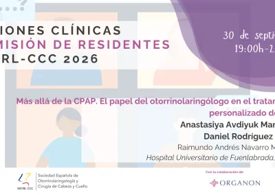3ª Sesión Clínica – Comisión de Residentes SEORL-CCC 2026