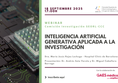 Webinar “Inteligencia Artificial generativa aplicada a la investigación”