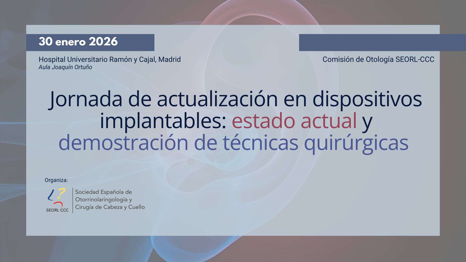 JORNADA DE ACTUALIZACIÓN EN DISPOSITIVOS IMPLANTABLES 2026