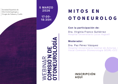 Webinar “Mitos en Otoneurología”